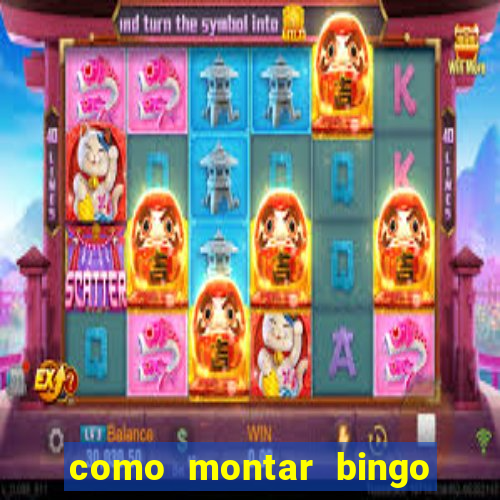 como montar bingo brinquedos toia